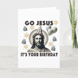 Geh Jesus zu deinem Geburtstag Dankeskarte