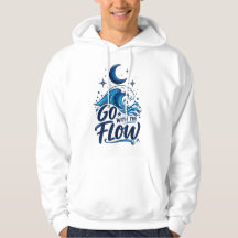 Geh mit dem Fluss Ozeanwelle Mond Inspirierendes C
