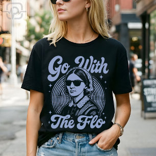 Geh mit der Flo Florence Nightingale Retro Kranken T-Shirt