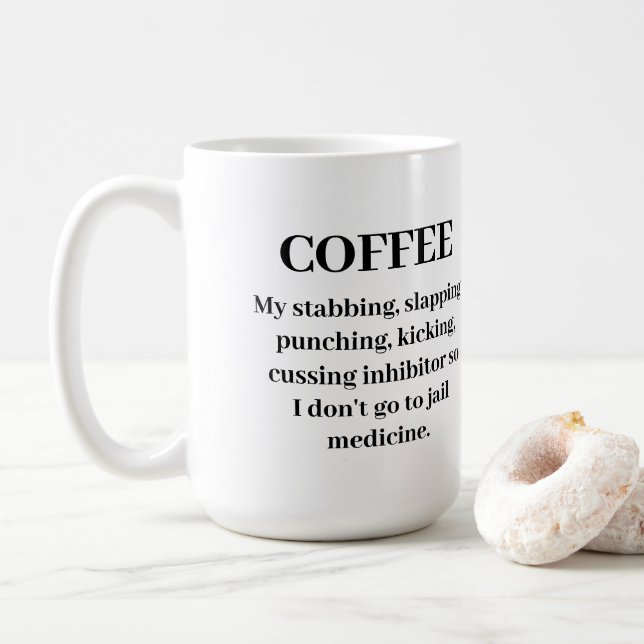 Geh nicht in die Tasse der Gefängnismedizin (Mit Donut)