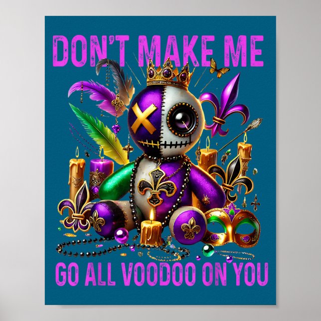 Geh nicht total Voodoo-Dunkel Poster (Vorne)