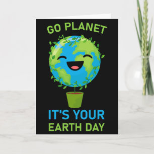 Geh Planet Erde Tag T-Shirt_3 Karte