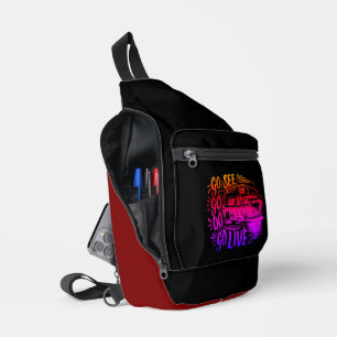 Geh sehen, geh tun, erlebe Abenteuer Crossbody Bag