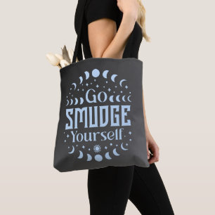 Geh und beschmutze dich Mondphasen Himmels Hallowe Tasche