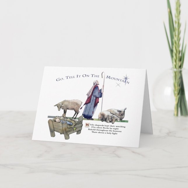 Geh und sag es auf dem Berg! Karte (Vorderseite)