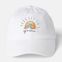 Geh und strahle Sonnenschein Grafik Hut