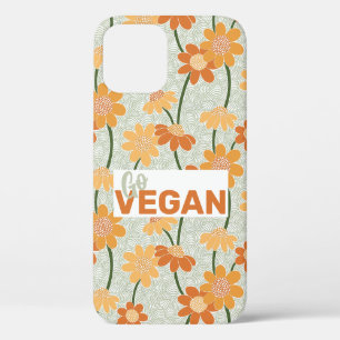 Geh vegan! Hübscher Retro-Mutation der Blume der 1 Case-Mate iPhone Hülle