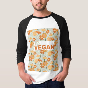 Geh Vegan! Hübscher Retro-Mutation der Blume der 1 T-Shirt