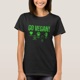Geh Vegan Mitgefühl Gewaltlosigkeit Tiere Planet M T-Shirt