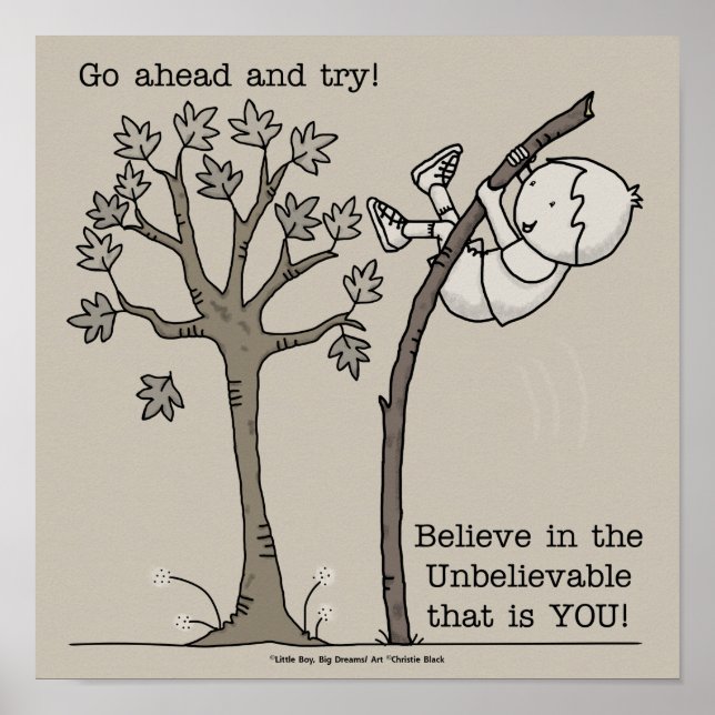 Geh vorbei und versuche es poster (Vorne)