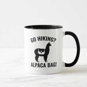 Geh wandern? Alpaca-Tasche! Tasse