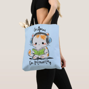 Geh weg, ich bin ein introvertierender Kater Tasche