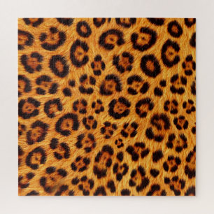 Geh wild Leoparden-Druck Gold Orange Bernstein Fel