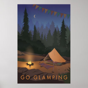 Geh Zelten Reisen Poster