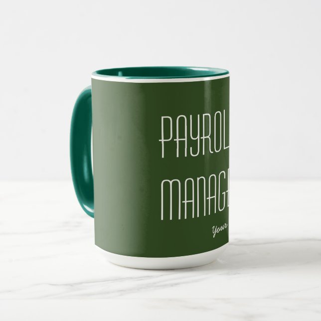 "GEHALTSABRECHNUNGSmanager " Tasse (Vorderseite Links)