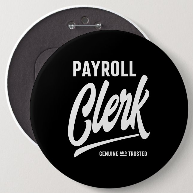 Gehaltsreferentin Job Title Gift Button (Vorne & Hinten)
