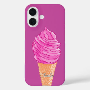 Gehäuse für den Eiscreme-individuelle Name iPhone 16 Hülle