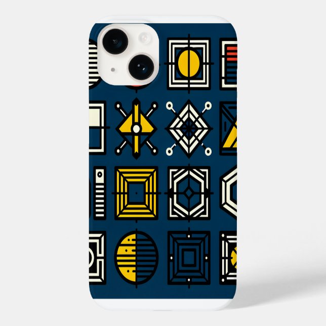 Gehäuse für geometrisches Symbol Case-Mate iPhone 14 Hülle (Rückseite)