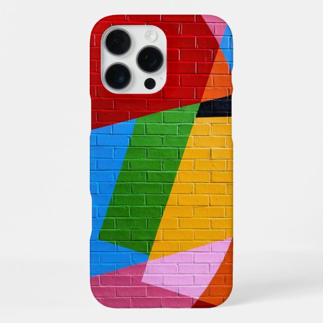 Gehäuse für lebendige geometrische Ziegelwand iPhone 16 Pro Max Hülle (Rückseite)