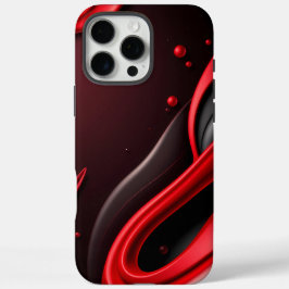 Gehäuse für rote und schwarze 3D-Gradient-Handy-Ba iPhone 16 Pro Max Hülle
