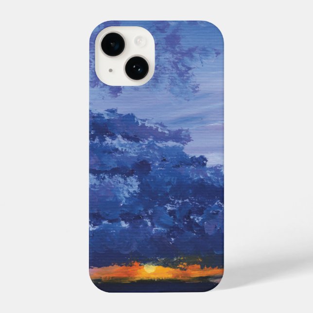 Gehäuse für Sonnenuntergang iPhone 14 Hülle (Rückseite)