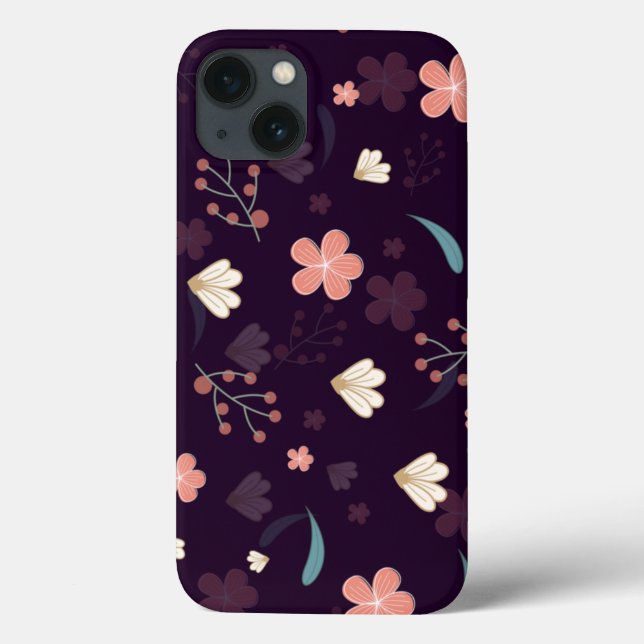 Gehäuse mit floralem Muster Case-Mate iPhone Hülle (Rückseite)