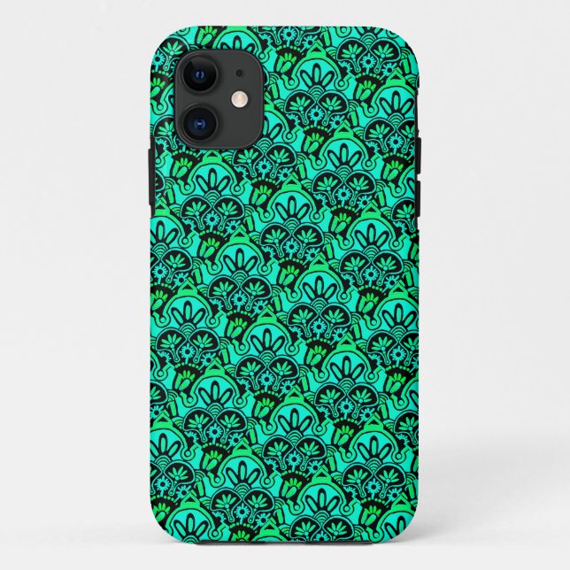 Gehäuse mit grünem und schwarzem iPhone Case-Mate iPhone Hülle (Rückseite)