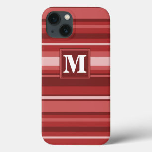 Gehäuse mit roten Streifen in Monogramm, Case-Mate iPhone Hülle
