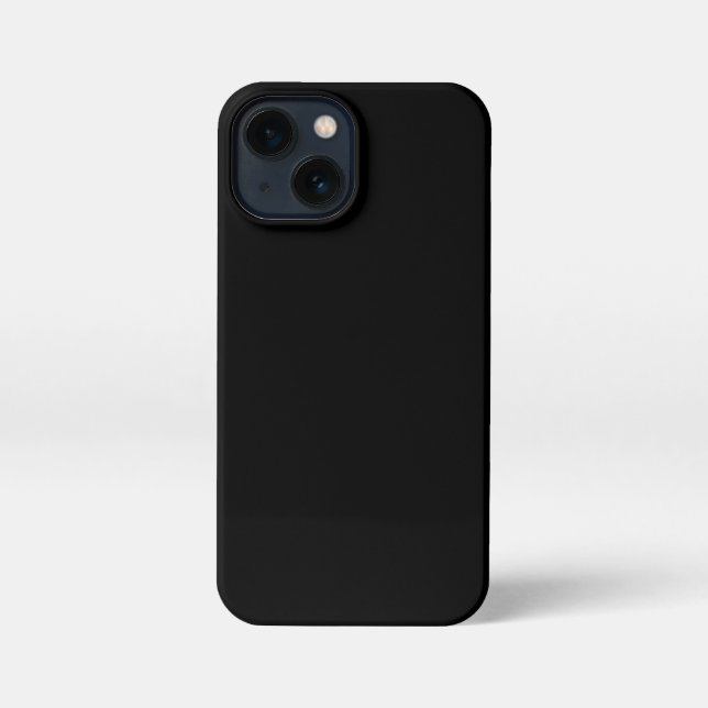 Gehäuse mit Schlichter Black Phone-Abdeckung  iPhone 13 Mini Hülle (Rückseite)