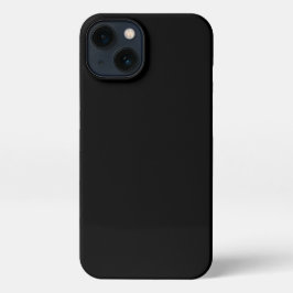 Gehäuse mit Schlichter Black Phone-Abdeckung  iPhone Hülle