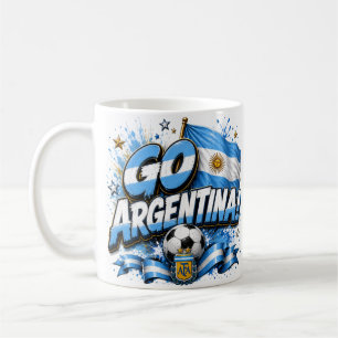 Gehe Argentinien Fußball Design   Argentinien Kaffeetasse