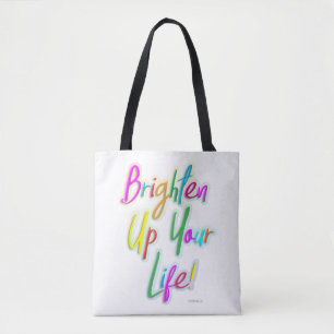 Gehe deinen Lebensbunten-Slogan hellen Tasche