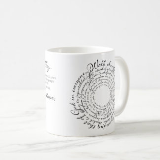 Gehe fröhlich... George Fox Quote Tasse