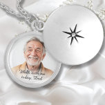 Gehe heute mit mir, Vater! Hochzeit, Foto, Gedenkf Medaillon<br><div class="desc">"Gehe heute mit mir, Vater!" Personalisiert, Foto, Text, Gedenklocke für Hochzeiten. Die Personalisierung dieses Pendants ist schnell und einfach - laden Sie einfach Ihr Lieblings-Foto hoch, bearbeiten Sie den Text, wenn gewünscht, und Sie sind in weniger als einer Minute fertig! Behalt die Erinnerung an einen geliebten Menschen, der an deinem...</div>