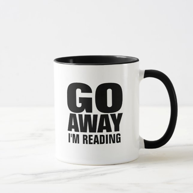 , Gehe ich lese lustige Kaffee-Tassen weg Tasse (Rechts)