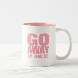 , Gehe ich lese lustige Kaffee-Tassen weg Zweifarbige Tasse