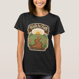 Gehe im Glauben Christen  T-Shirt