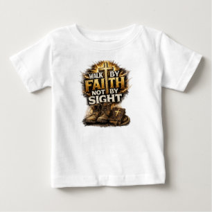 Gehe im Glauben, nicht im Schauen Baby T-shirt