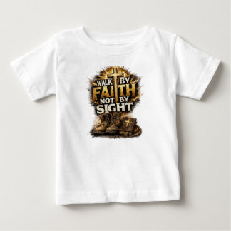 Gehe im Glauben, nicht im Schauen Baby T-shirt