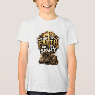 Gehe im Glauben, nicht im Schauen Tri-Blend Shirt