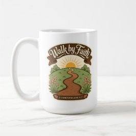 Gehe mit Glauben Christlich Kaffeetasse