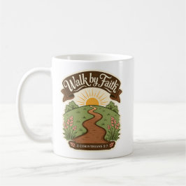 Gehe mit Glauben Christlich Kaffeetasse