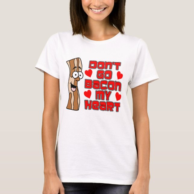 Gehe nicht zu meinem Cartoon im Herzen T-Shirt (Vorderseite)