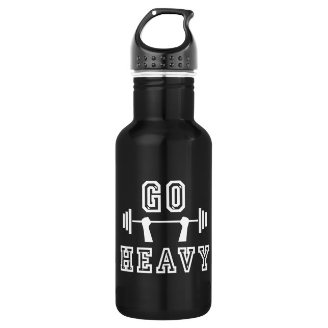 Gehe schwer trinkflasche (Vorderseite)