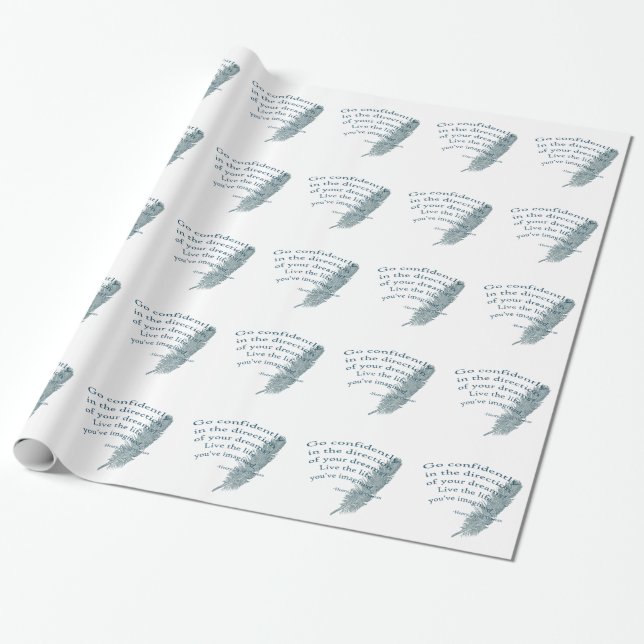 Gehe vertrauensvoll geschenkpapier (Ungerollt)