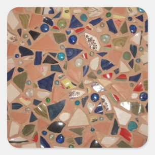 Gehe zu Pieces! Quadratischer Aufkleber