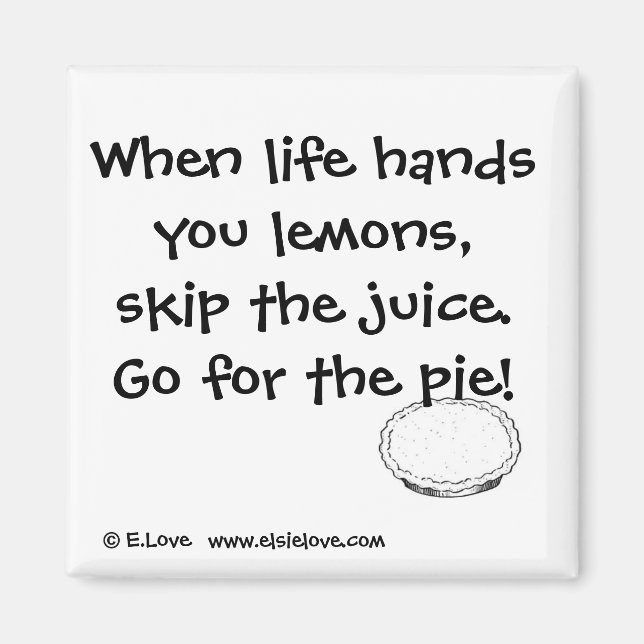 Gehe zum Kuchen! Magnet (Vorne)