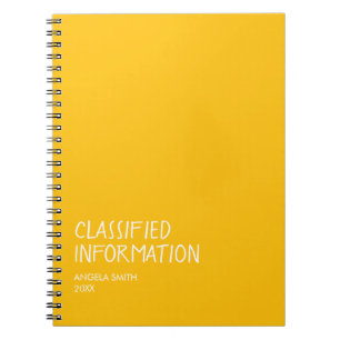 Geheftes Informationsheft – Lustiger dunkler Humor Notizblock