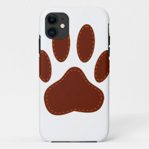geheftete Felt Dog Paw Print Case-Mate iPhone Hülle