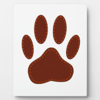 geheftete Felt Dog Paw Print